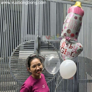 Bong bóng bay bình sữa girl